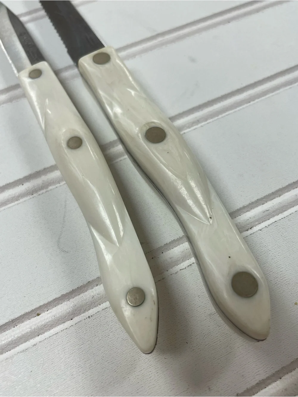 Cutco 1720 KL Paring Knife & 1821 KL Trimmer White